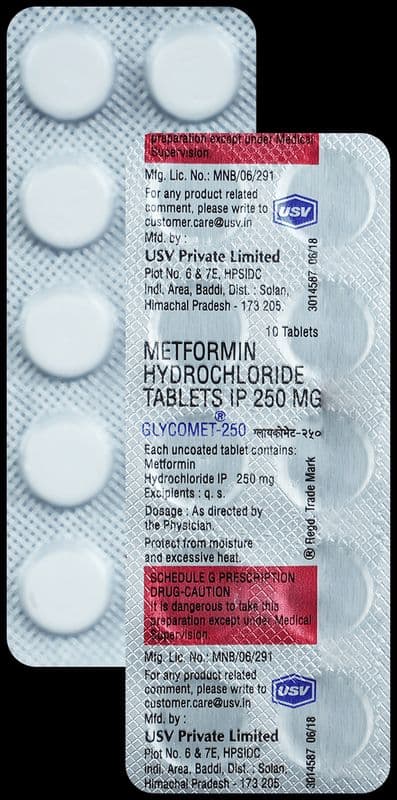 Glycomet 250 Tablet