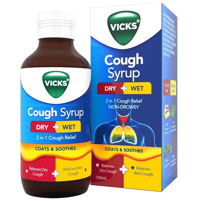 Vicks Cough Syrup Dry + Wet
