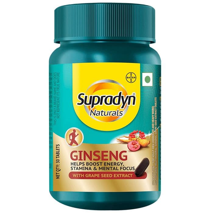 Supradyn Naturals Ginseng Tablet with Grape Seed Extract