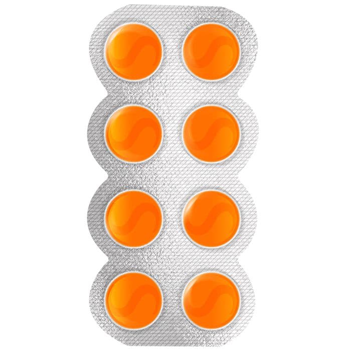 Strepsils Medicated Lozenges for Sore Throat Relief (8 Each) | Flavour Orange